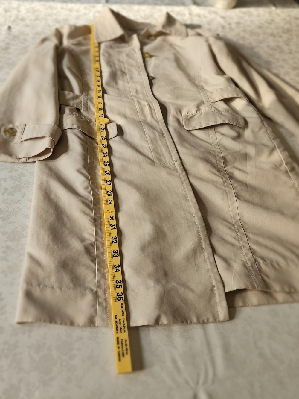 Cutter & Buck Women's Beige WeatherTec Trench Coat - Size S - Picture 12 of 15